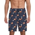 thumbnail image 2 of Picia Cartoon Fox Pajama Shorts for Men, Men's Pajama Bottoms, Sleepwear,Short Pajama Pants-4X-Large, 2 of 9