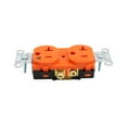 thumbnail image 2 of Hubbell IG20CR Duplex Receptacle 20A 125V Nema 5-20R Isolated Ground, Orange (10 pack), 2 of 2