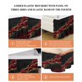 thumbnail image 6 of Black Gold Marble Bed Skirt Rose Red Luxury Modern Abstract Texture Bed Skirts Queen Size 18 Inch Drop, Wrap Around Dust Ruffle&nbsp;Bedskirt with Adjustable Elastic Belt for Queen Size Beds, 6 of 7