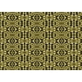 thumbnail image 1 of Ahgly Company Tapis d'Intérieur Lavables à la Machine, Rectangle Transitionnel Métallique Doré, 7' x 9', 1 of 7