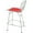 Red, variant on Mod Made Chrome Wire Counter Stool