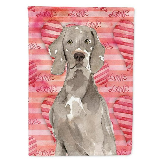 Carolines Treasures CK1748GF Love a Weimaraner Garden Size Flag