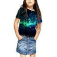 thumbnail image 1 of Icvfdpl T-Shirts pour Garçons Imprimés Sports Décontractés Col Rond Manches Courtes Mode Urbaine Confortable 4-5 Ans, 1 of 6