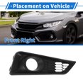 thumbnail image 3 of Parrilla de Luz de Niebla Frontal Derecha No.71102T9AT50 Cubierta de Luz de Niebla Inferior Frontal para Honda City 2015-2018 Negro ABS 1 Pc, 3 of 6