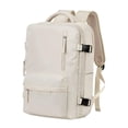 thumbnail image 2 of Mochila de doble hombro, mochila de equipaje, mochila de gran capacidad, mochila para computadora portátil, mochila de viaje para mochila, bolso de beige, 2 of 8
