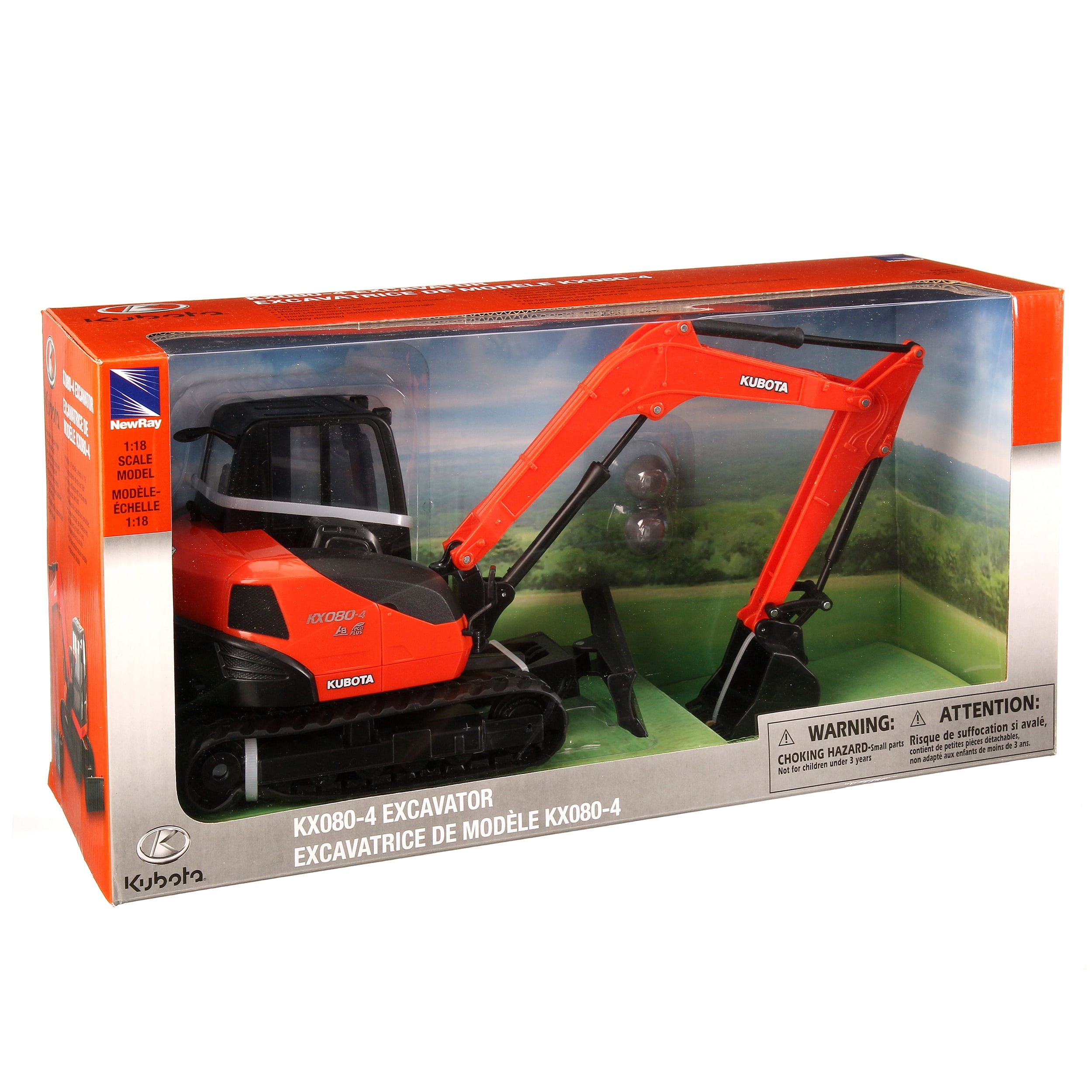 Toys & Hobbies New Ray 2018 Kubota KX0404 Excavator AS33273 164