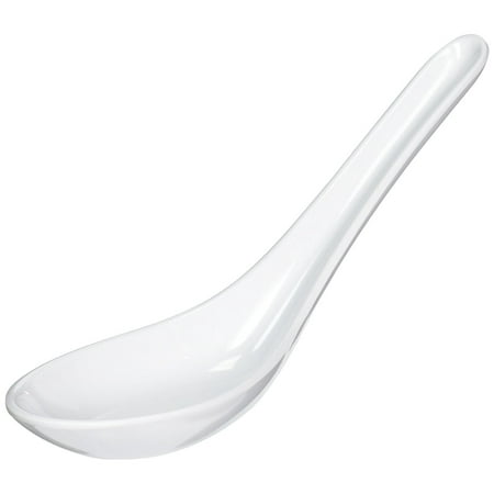 Wonton Soup Spoons HSSP-MWH12 Commercial Grade White Wonton Soup Spoons (12 Pack), White, Happy Sales Pack of 12 Spoons By Happy Sales ()