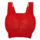 thumbnail image 1 of Chaleco térmico corto y mullido de felpa para mujer, camiseta sin mangas corta, con almohadilla para sujetador, invierno, 1 of 5