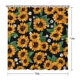thumbnail image 5 of Waterproof Cute Sunflower Colorful Shower Curtain 72x72 Inch Boho Style Polyester Unique Shower Curtain for Bathroom Hotel Home Decor with 12 Plastic Hooks, 5 of 5