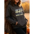 thumbnail image 4 of Retro Motivational Quote Hoodie for Men and Women, Unisex Pullover Hooded Sweatshirt, Comfortable Cotton Poly Blend, Inspirational Everyday Casual Outfit, 4 of 5