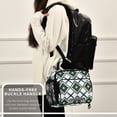 thumbnail image 6 of FORMRS Student Insulated Lunch Bag with Shoulder Strap Reusable Cooler Box for School, Gold Geometric Pattern, 6 of 9