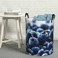 thumbnail image 6 of Sikiie Blueberry Print Round Dirty Clothes Basket, Waterproof Standing Foldable Storage Basket, for Laundry Room, Bedroom, Bathroom Storage-Medium, 6 of 6