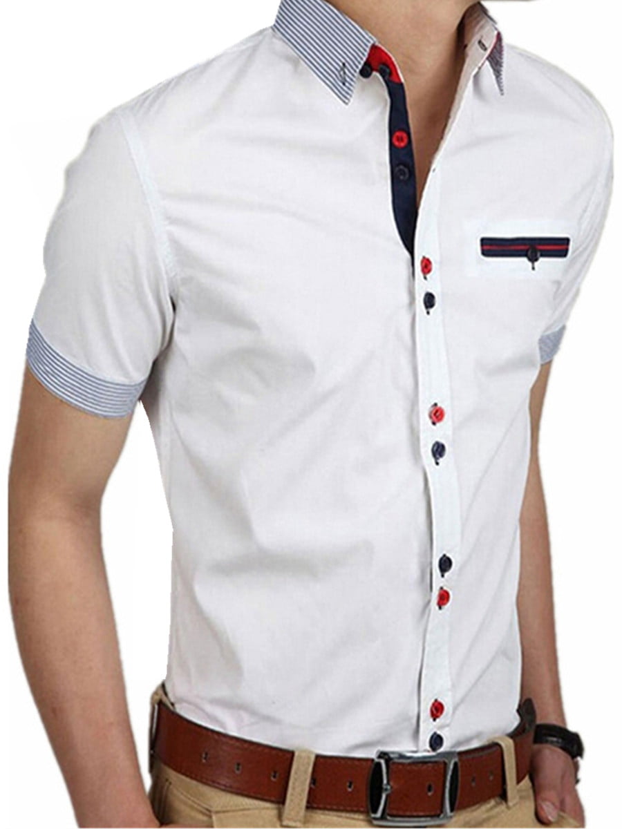 short sleeve button down business casual