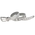 thumbnail image 4 of Cinturones de Cuero para Mujer con Cristales de de Imitación con de de Imitación Occidentales Blanco Baoblaze Cinturón de cristal para mujer, 4 of 8