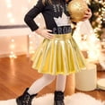 thumbnail image 4 of KAUOD Girls Metallic Mini Skirts High Waist Athletic Skirt with Shorts Activewear for Teens Kids Performance Tennis, 4 of 7