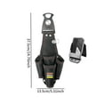 thumbnail image 2 of Bolsa de cinturón de herramientas de servicio pesado, bolsa de hardware, bolsa de herramientas abiertas, bolsa de electricista, para fontaneros, 2 of 8