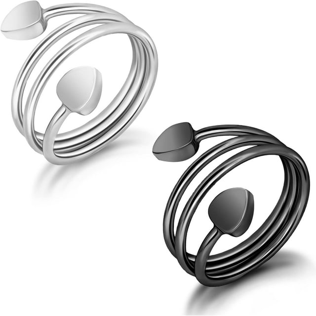 Mahnco Lymphatic Drainage Ring for Women, Magnetic Ring Adjustable Copper Rings, 100% Pure Copper Jewelry Gift