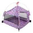 thumbnail image 1 of CRAFTHROU Tente pour Animaux 1Pcs Maille Violette pour Chiot Chat avec Ventilation Forme Carrée, 1 of 5