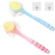 thumbnail image 1 of 2 Pack Shower Body Brushes with Bristles and Loofah Bath Brush with Long Handle Back Scrubber for Shower for Men and Women Blue and Pink, 1 of 5