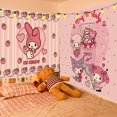 thumbnail image 4 of Sanrios-tela de fondo para decoración de dormitorio de niña, tapiz de montaje en pared, Cinnamorolled, 4 of 4