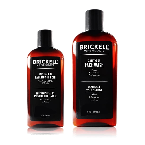 Set de regalo Skincare Brickell para el cuidado facial diario esencial para hombre