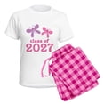 thumbnail image 5 of CafePress - Class Of 2027 Girls Graduation Women's Light Pajam - Women's Short Sleeve Print T-Shirt and Pants Light Cotton Pajama Set, 5 of 7
