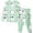 /c62Light Green50, variant on JCCXIN Baby Girls Pajamas Halloween Sleepwear Long Sleeve Crew Neck Top And Pants 2 PC Sleep Set Ghost Graphic Soft Fall Winter Casual Daily Homewear Cozy Nightwear,Light Green,4-5 Years