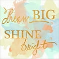 thumbnail image 2 of Great Art Now Dream Big & Work Hard Watercolor I by SD Graphics Studio, Framed Wall Art, 14W x 14H, 2 of 3