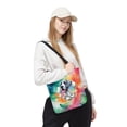 thumbnail image 2 of Funny Watercolor Adorable Great Dane Peeking Through Torn Paper Effect All Over Print 3D Canvas Tote Bag Danes Dog Lover Gifts Reusable Handbag - 00026, 2 of 5