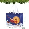 thumbnail image 3 of 2 Pack Extra Large Christmas Gift Bags, Non-Woven Tote Bags with Handles, Reusable Holiday Shopping and Gift Packaging Bags, Dark Blue, 3 of 6