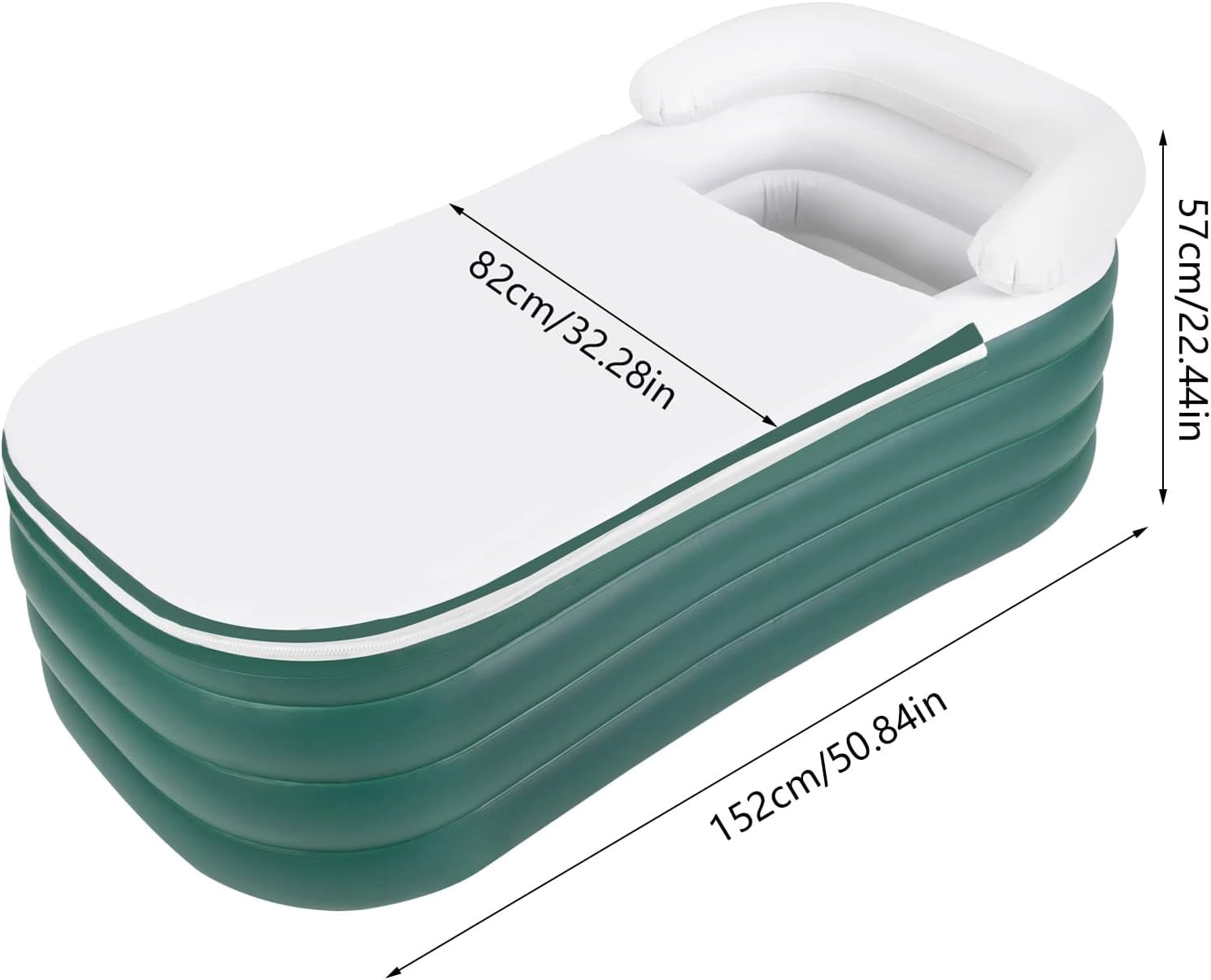 For Adult Spa Inflatable Adult Bath Tub, Foldable Portable Inflatable Soaking Bathtub with Electric Air Pump Blow Up Bathtub