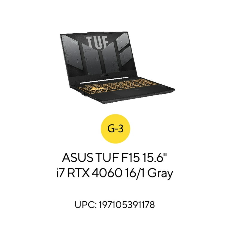 ASUS TUF F15 15.6 inch FHD 144Hz Gaming Laptop Intel Core i7
