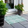 thumbnail image 6 of Addison Rugs Chantille Indoor/Outdoor Transitional Geometric Teal Washable Rectangle Rug, 1'8" x 2'6", 6 of 6