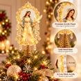 Lighted Memorial Christmas Tree Topper Acrylic Angel Tree Topper ...