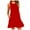 #7-Red(2025), variant on Pntutb Dresses for Women,O Neck Pockets Sleeveless Above Knee Dress Loose Party Dress