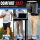 thumbnail image 4 of Boxers con Bolsa de Nylon para Hombres Reales, Anti-Rozaduras, Negro/Gris, Paquete de 6, 4 of 9