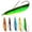 5pc, variant on Sinking Metal Fishing Spoon Lure, Weedless Hard Bait with Single Hook for Bass Pike Trout Walleye, Orange Gold, 0.70 oz, 3.35 Inch