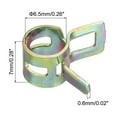 thumbnail image 2 of Uxcell ID 6.5mm 1/4 inch Fuel Line Hose Clips, Pipe Clamps, Spring Hose Clamp, 20Pcs, 2 of 7