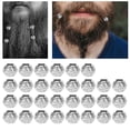 thumbnail image 4 of Beard Jewelry Beads, Retro Silver Alloy DIY Bracelets 30pcs Dreadlocks Hair Beads For Banquet ANGGREK Otros, 4 of 8