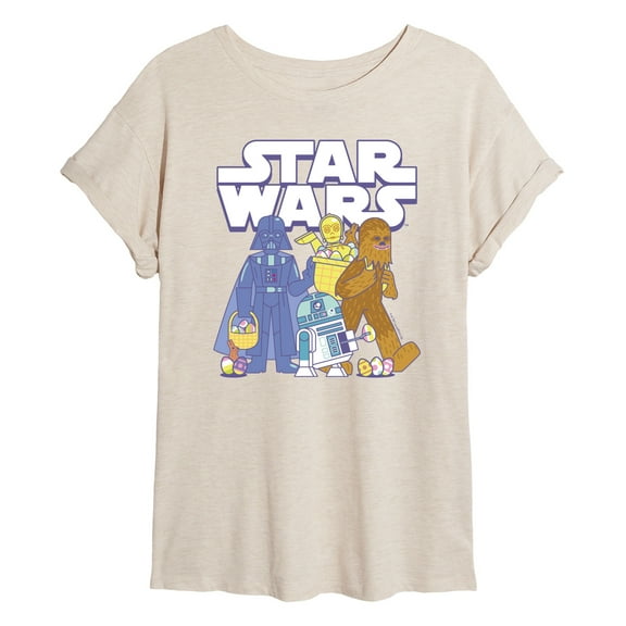 Star Wars - Easter Logo - Women's Oversized Graphic T-Shirt