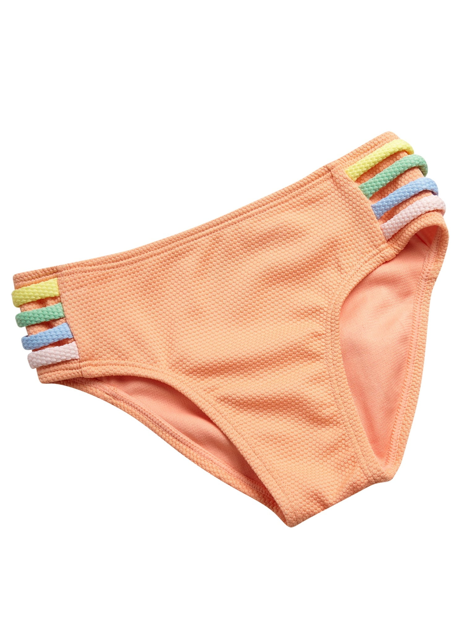 Jessica Simpson Girls' Three-piece Bikini Swimsuit Set with Rashguard, Sizes 4-16