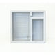 thumbnail image 3 of Lavadero 71 cm CON PILETA IZQUIERDA kit Z BLANCO granito Versaplas LI71B03Z, 3 of 9