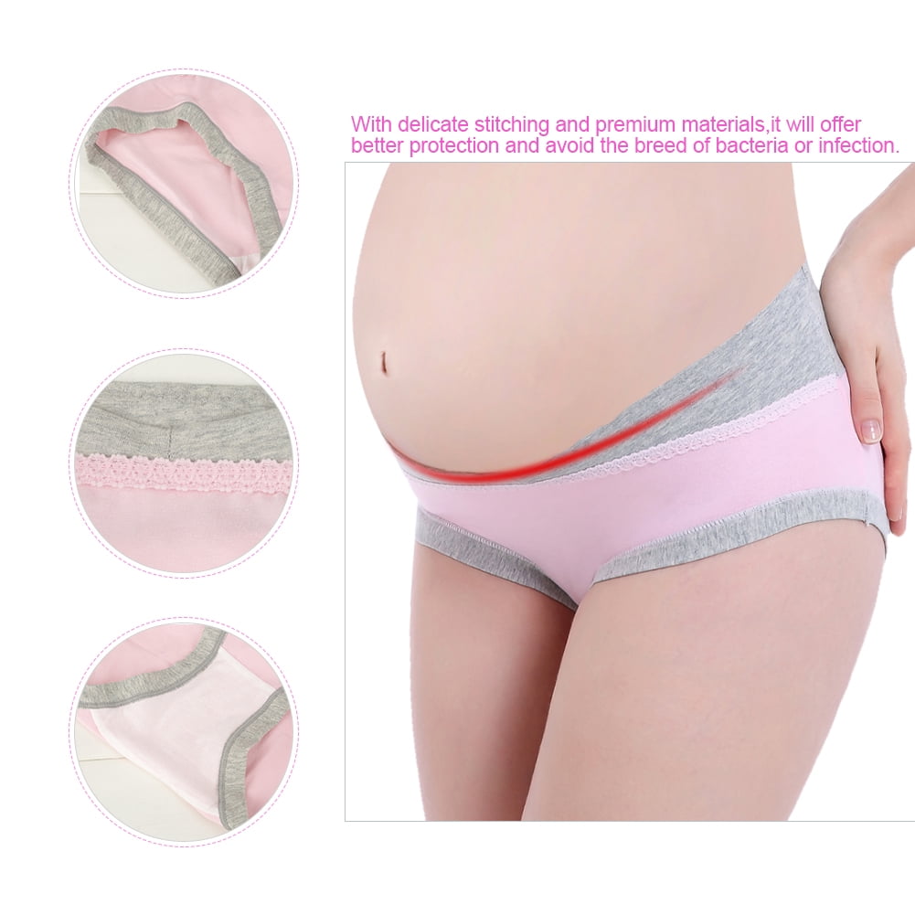 Kritne Kritne LowWaist Pregnancy Underwear, Soft Breathable Cotton