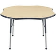 thumbnail image 4 of ECR4Kids 48in Clover Everyday T-Mold Adjustable Activity Table Maple/Navy - Standard Ball, 4 of 4