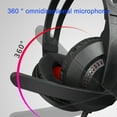 thumbnail image 4 of Latrodar Red Light Effect Luminous Headset Headset Upgraded h Microphone Headset Black Home Tools, 4 of 5