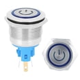 thumbnail image 2 of Interruptor de Botón de Metal BuyWeek 2 Piezas 22 mm CA 220 V 6 Pines, 2 of 8