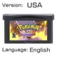 thumbnail image 3 of GBA Game Cartridge 32 Bit Video Game Console Card Series Ash Hoenn Johto Kanto Dark Violet Gaia Mewtwo Strikes Nameless, 3 of 5