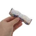 thumbnail image 3 of Unique Bargains 1 Pc Durable Wave Hair Comb Purple Acetate Sheet, 3 of 5