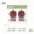 thumbnail image 4 of Tau Kappa Epsilon Letter 2-Pack Decal Greek for Window Laptop Computer Car TKE (Crest Sticker), 4 of 10