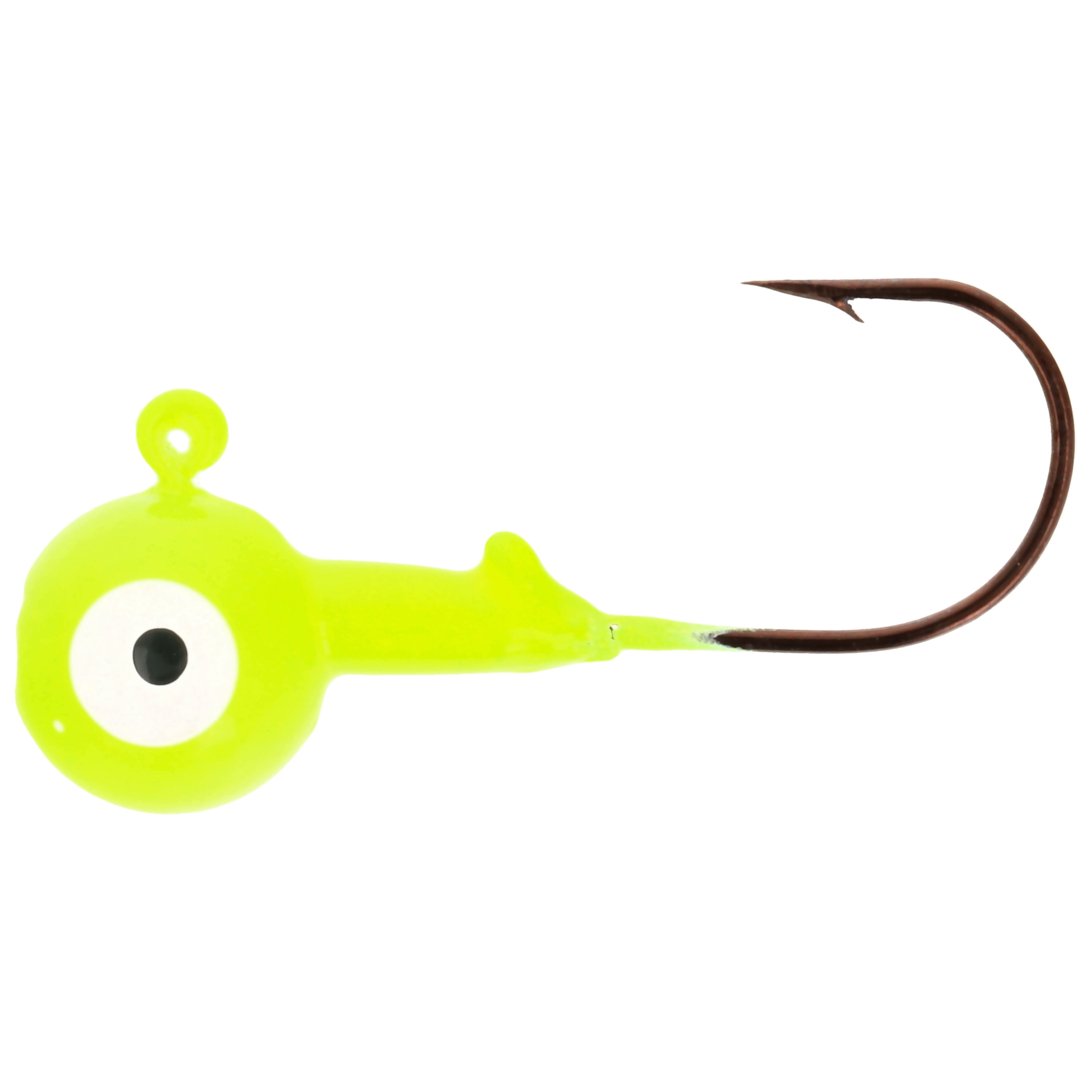 Eagle Claw Tin Ball Head Jig - Double eye - 4 pack - 1/4 oz - White